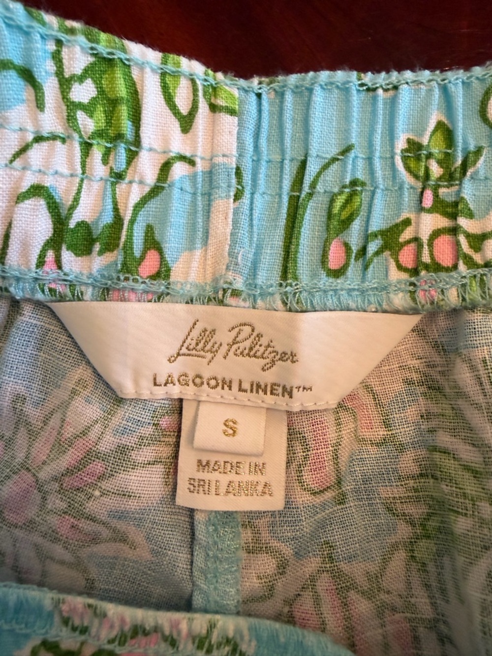 Lilly Pulitzer Sea View Linen Button Down & Elodey Shorts Set Sunbathers Bliss M - Picture 13 of 14